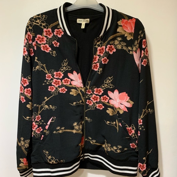 Cherry Blossom Varsity Jacket - Picture 1 of 6